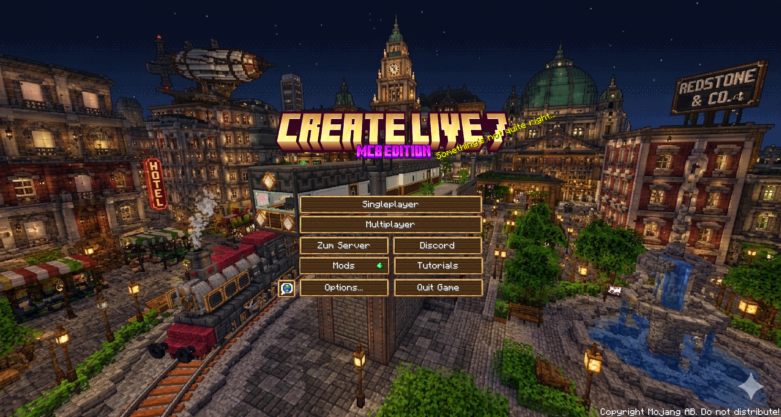 Create Live 7 — MCB Edition Title Screen